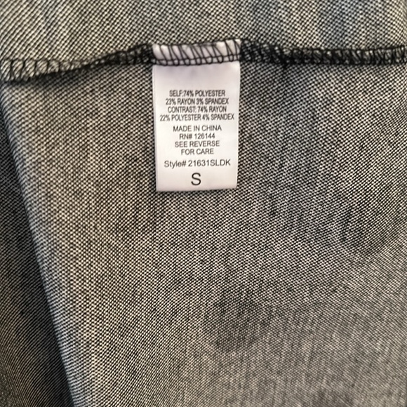 Women’s Olivia Blu Polka Dot Sleeveless Duster/Kimono Oversized Small - Picture 5 of 5